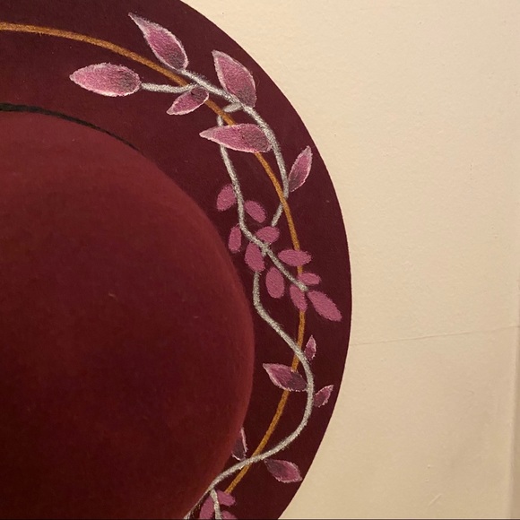 SOLD ❌ GRAY CROW ORIGINAL Hand Painted  Snake Hat - Picture 4 of 5